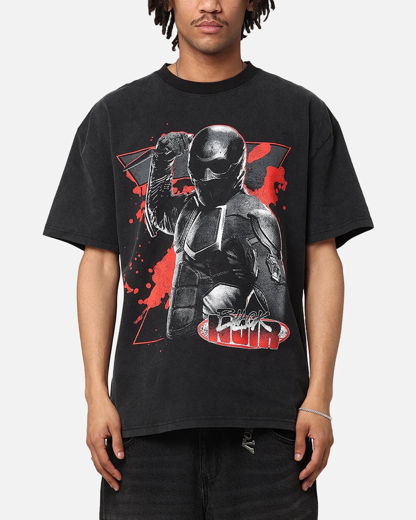 Goat Crew X The Boys Black Noir Vintage T-Shirt Black Acidwash sold by Culture Kings