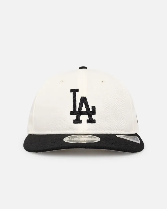 New Era Los Angeles Dodgers 'Retro Crown Classic' 9FIFTY Retro Crown Strapback Chrome White/Black sold by Culture Kings