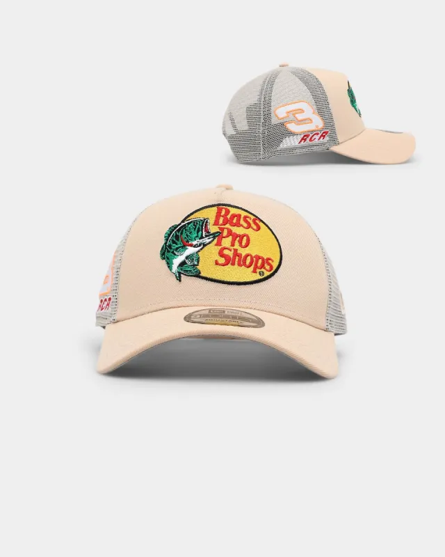 New Era X Nascar 9FORTY A-Frame Trucker Snapback Mango made by New Era