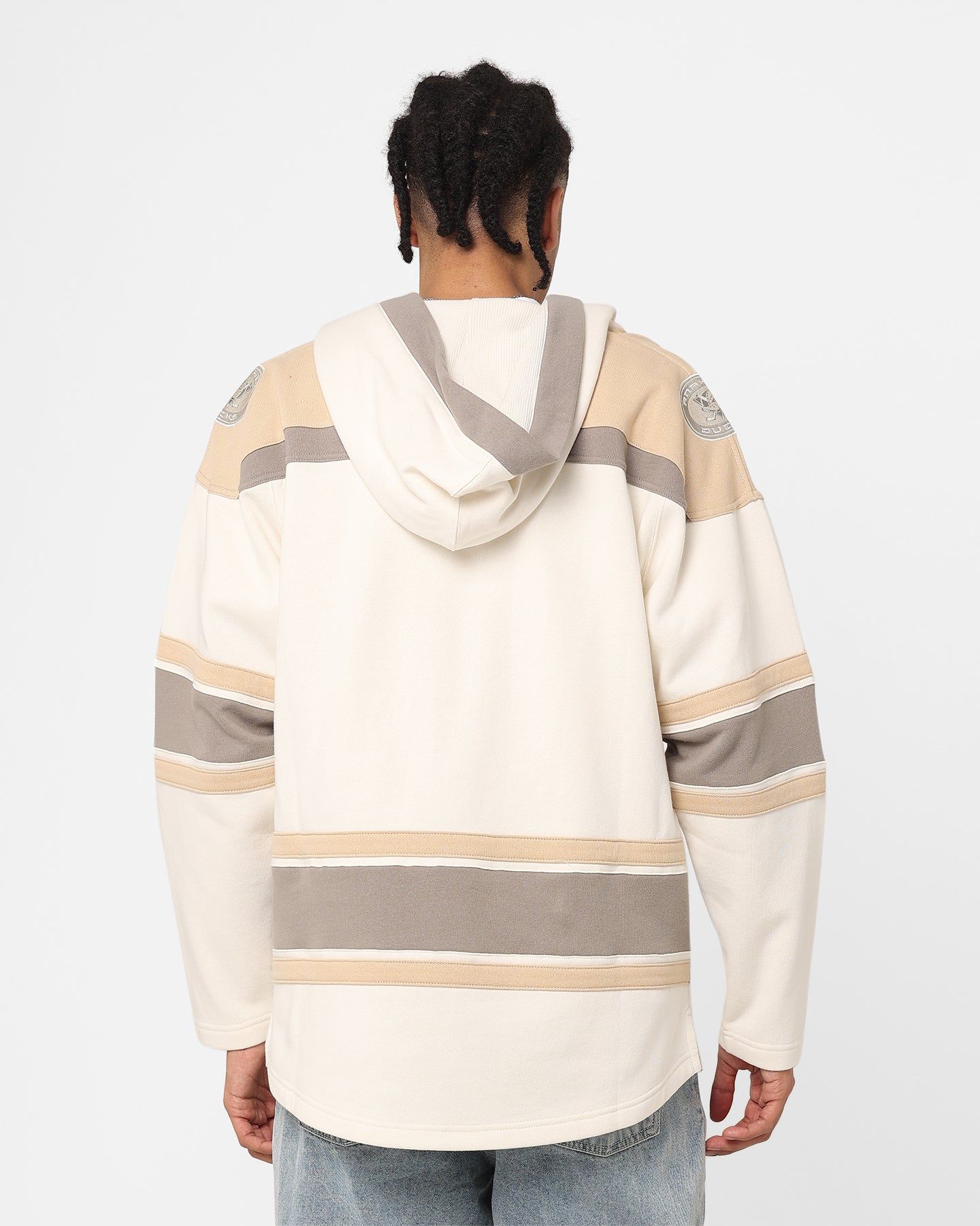 47 Brand Anaheim Ducks Superior Lacer Hoodie Cream/Khaki sold by Culture Kings product image thumbnail 4