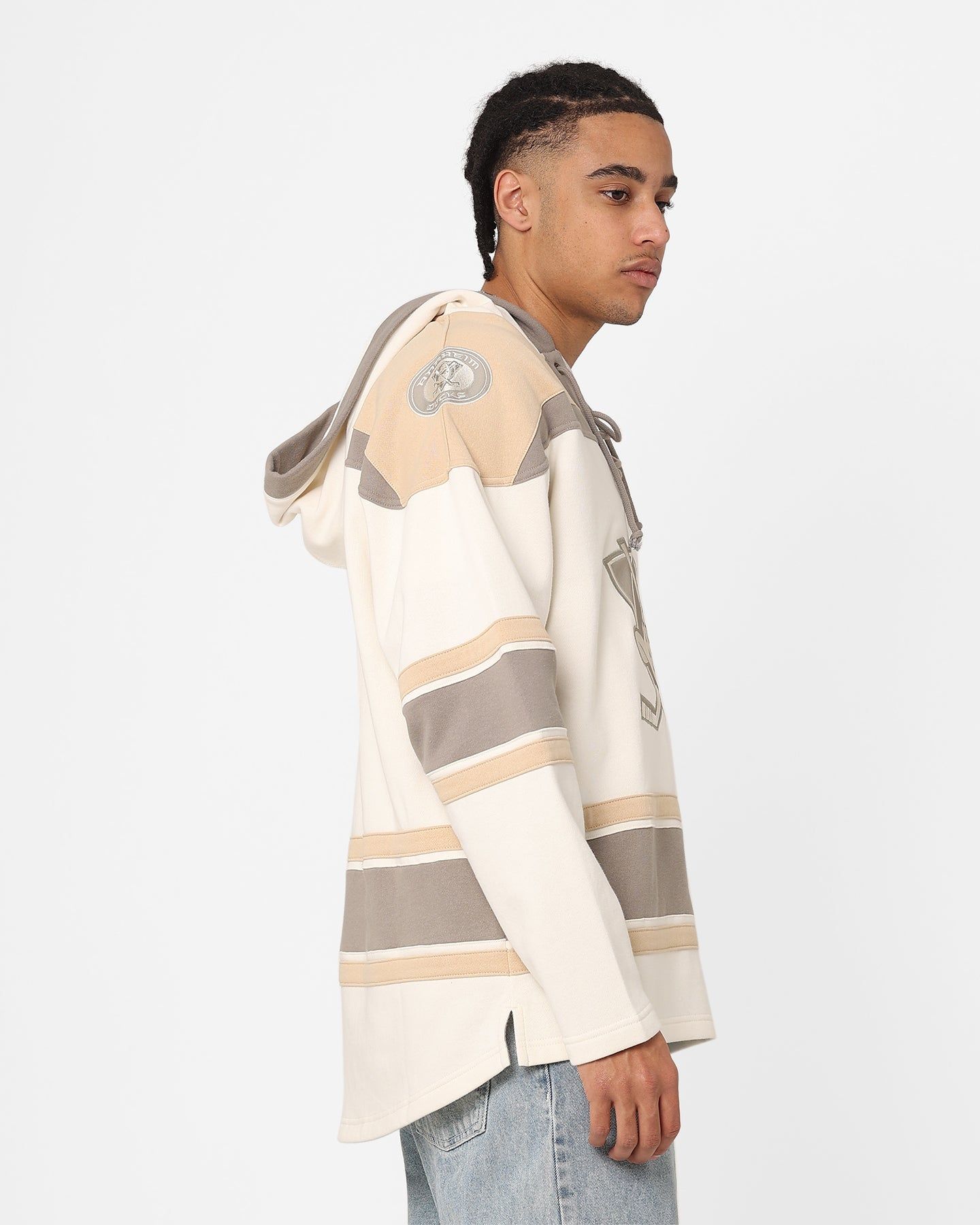 47 Brand Anaheim Ducks Superior Lacer Hoodie Cream/Khaki sold by Culture Kings product image thumbnail 5