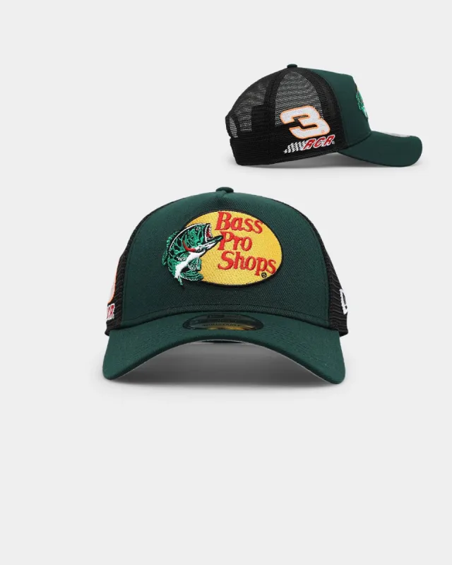 New Era X Nascar 9FORTY A-Frame Trucker Snapback Dark Green sold by Culture Kings