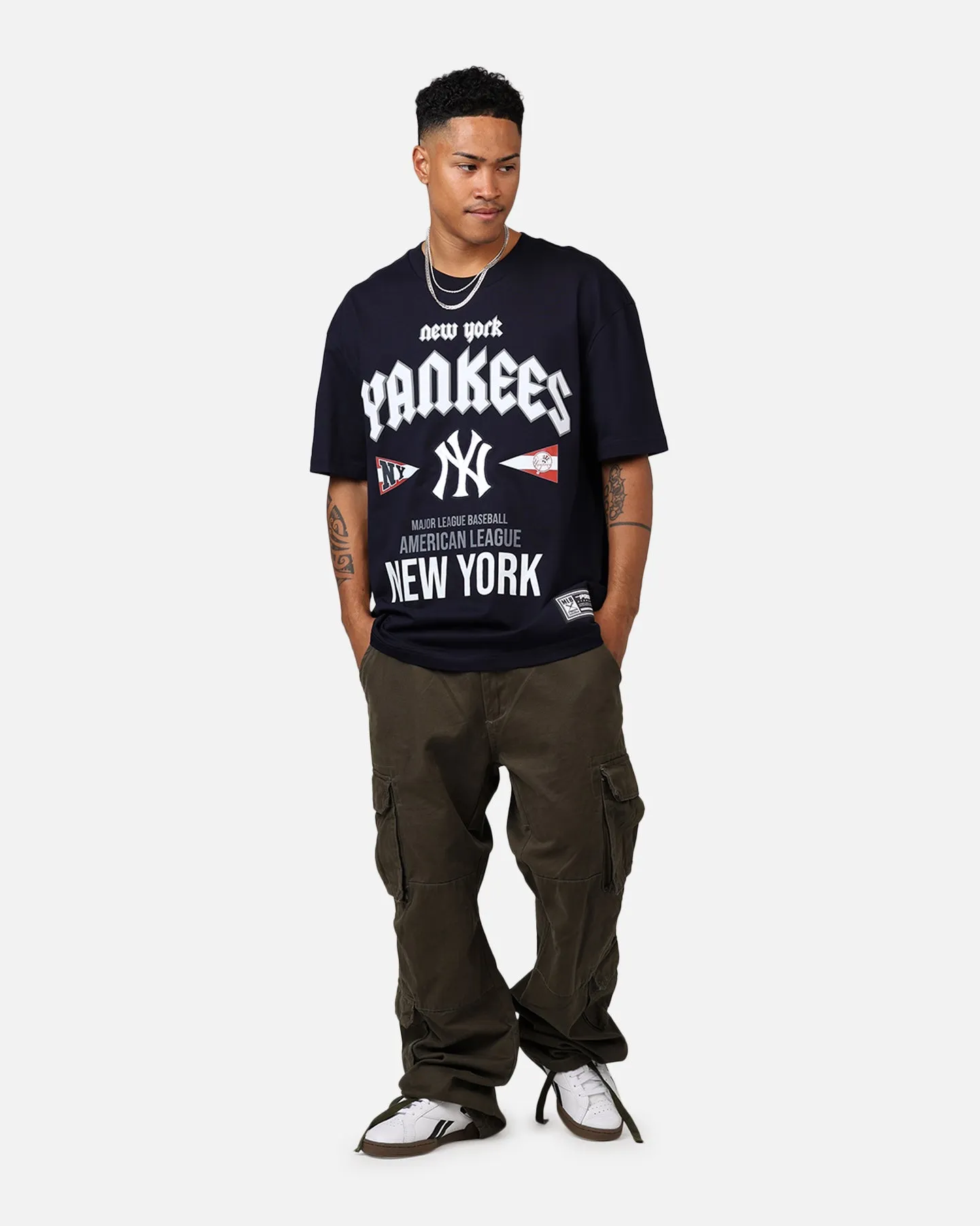 Pro Standard New York Yankees City Tour CJ Drop T-Shirt Midnight Navy sold by Culture Kings product image thumbnail 3