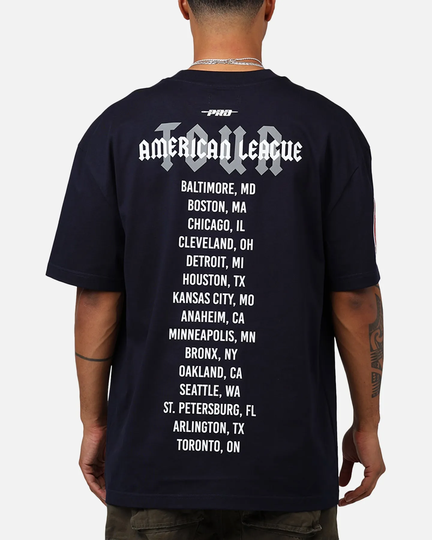 Pro Standard New York Yankees City Tour CJ Drop T-Shirt Midnight Navy sold by Culture Kings product image thumbnail 2