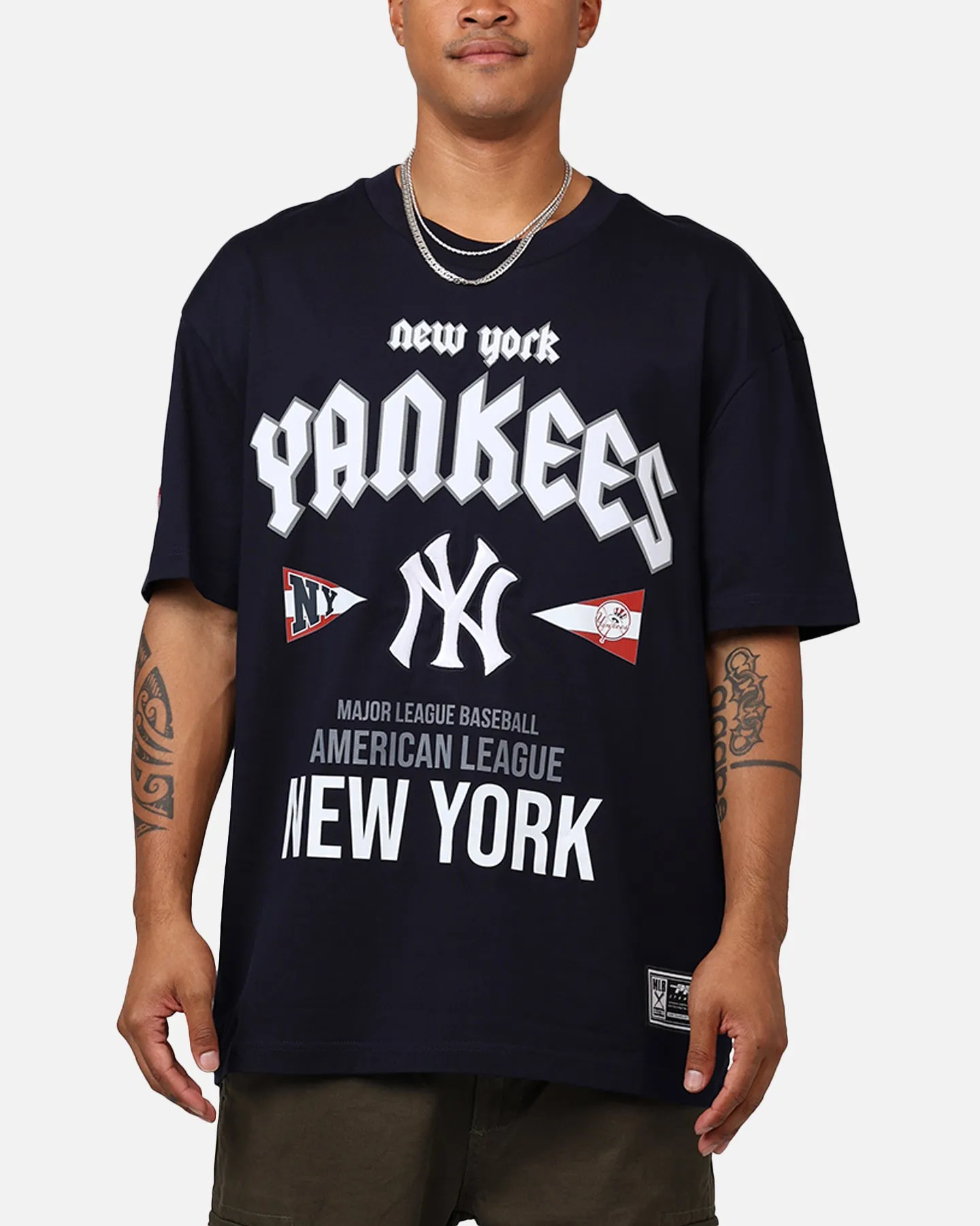 Pro Standard New York Yankees City Tour CJ Drop T-Shirt Midnight Navy sold by Culture Kings
