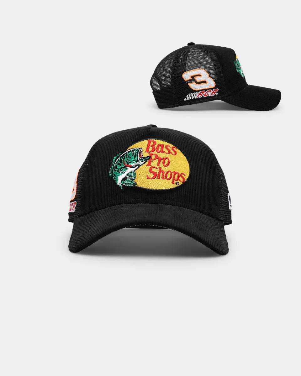 New Era X Nascar 9FORTY A-Frame Trucker Snapback Black | Parallel