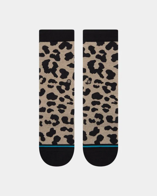Stance Women's Show Some Skin Crew Socks Taupe sold by Culture Kings