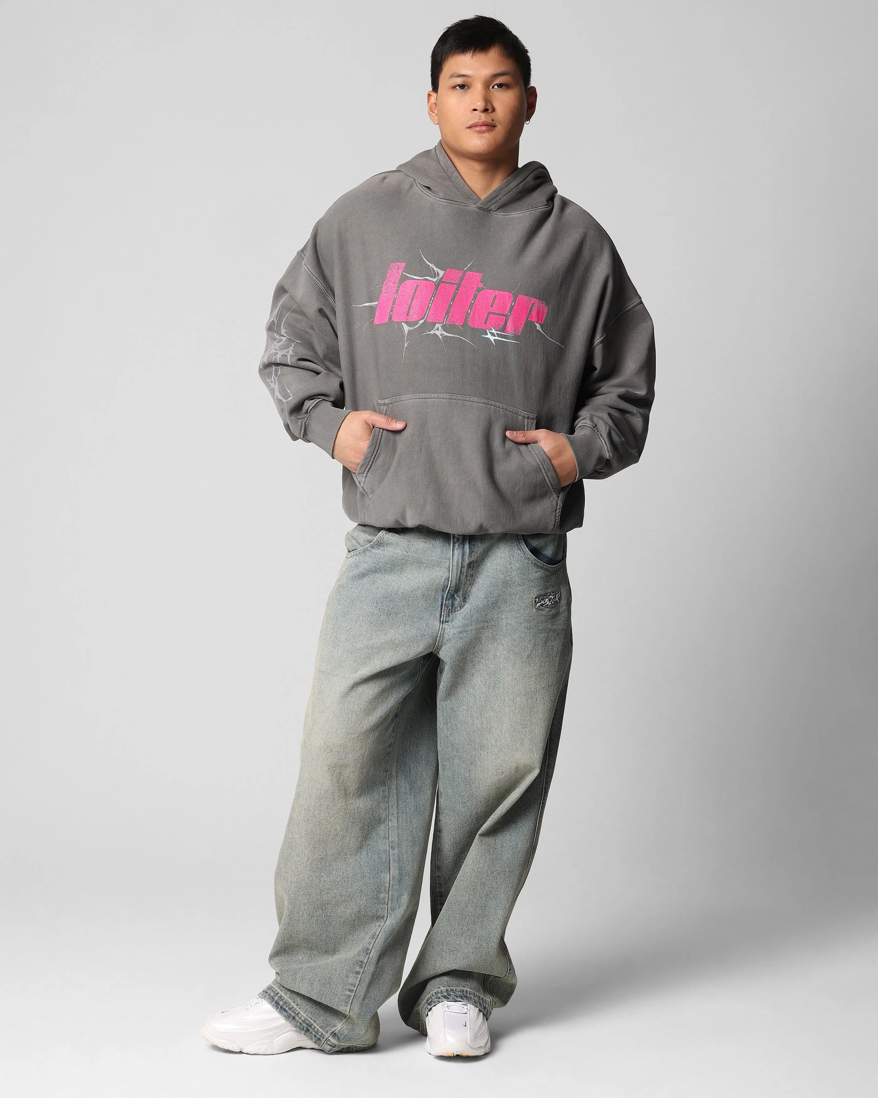 Loiter Neo Hoodie Washed Charcoal sold by Culture Kings product image thumbnail 2