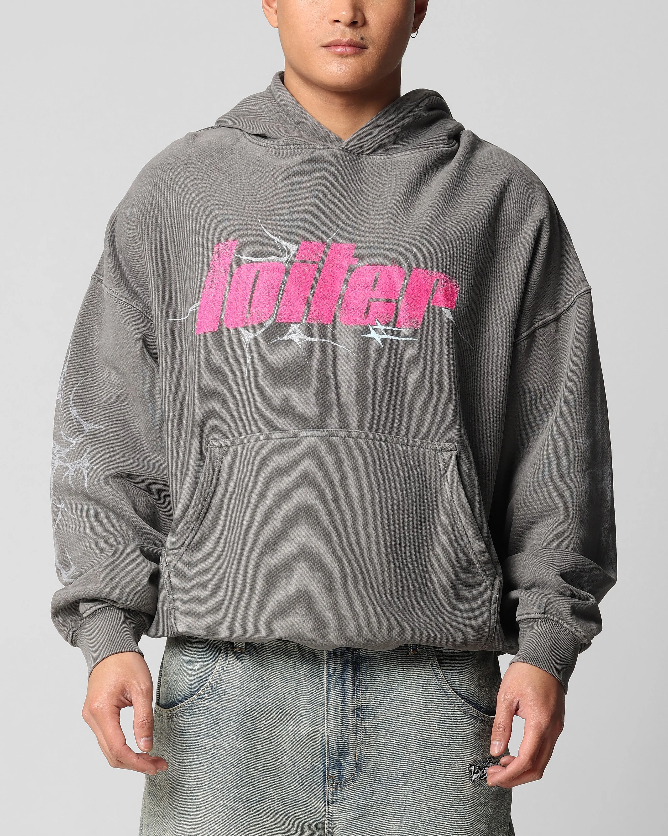 Loiter Neo Hoodie Washed Charcoal sold by Culture Kings