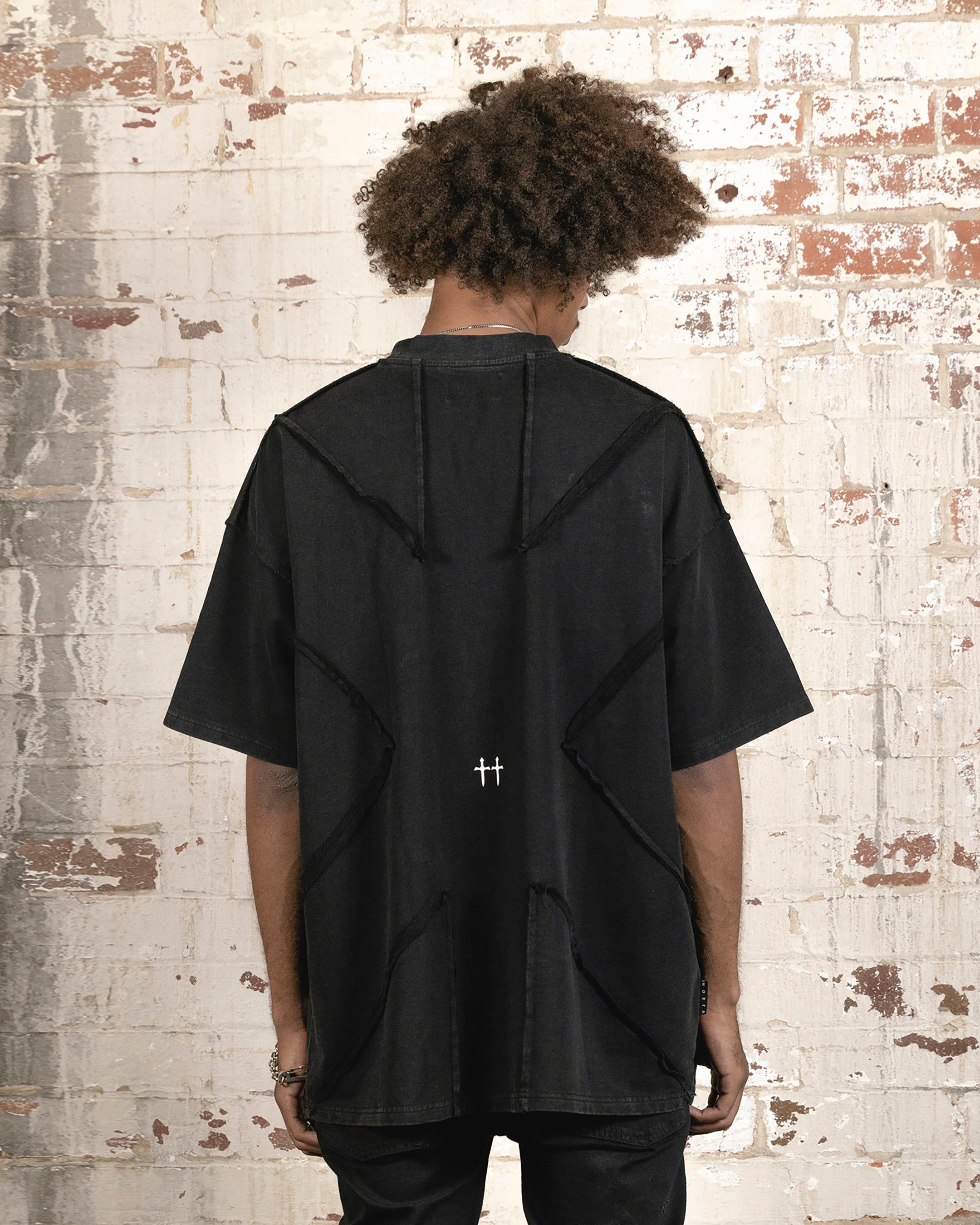 Saint Morta Deconstructed PSI Boxy Vintage T-Shirt Vintage Black sold by Culture Kings product image thumbnail 5