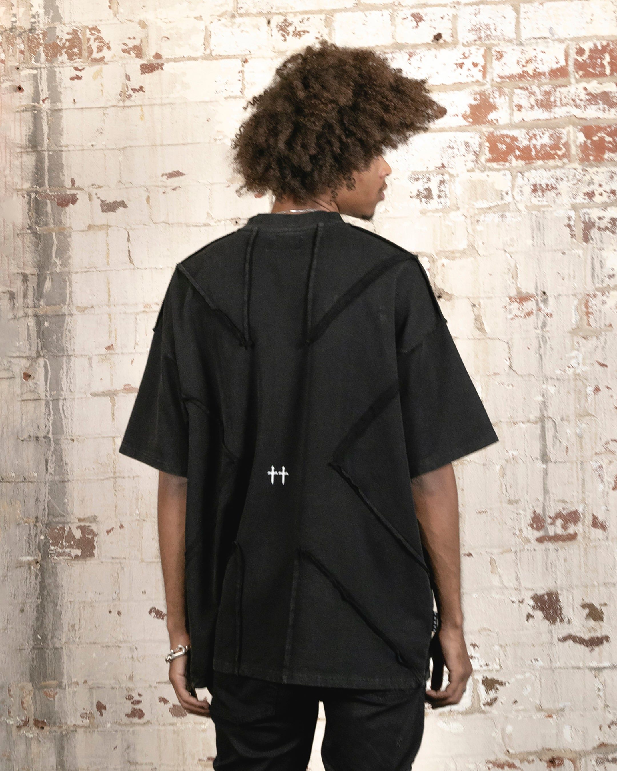 Saint Morta Deconstructed PSI Boxy Vintage T-Shirt Vintage Black sold by Culture Kings product image thumbnail 2