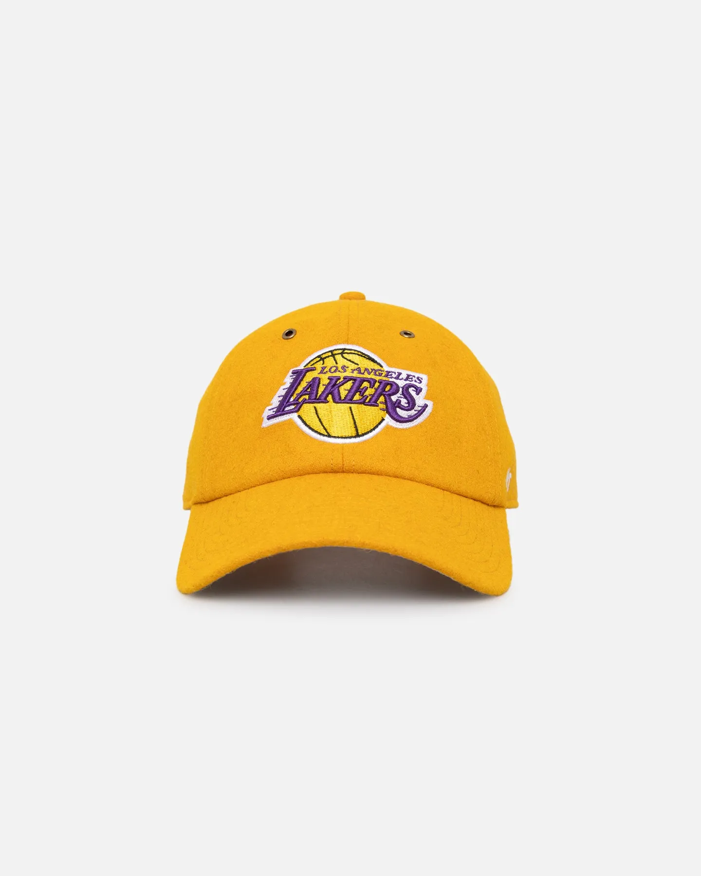47 Brand Los Angeles Lakers Wooly Clean Up Strapback Gold sold by Culture Kings