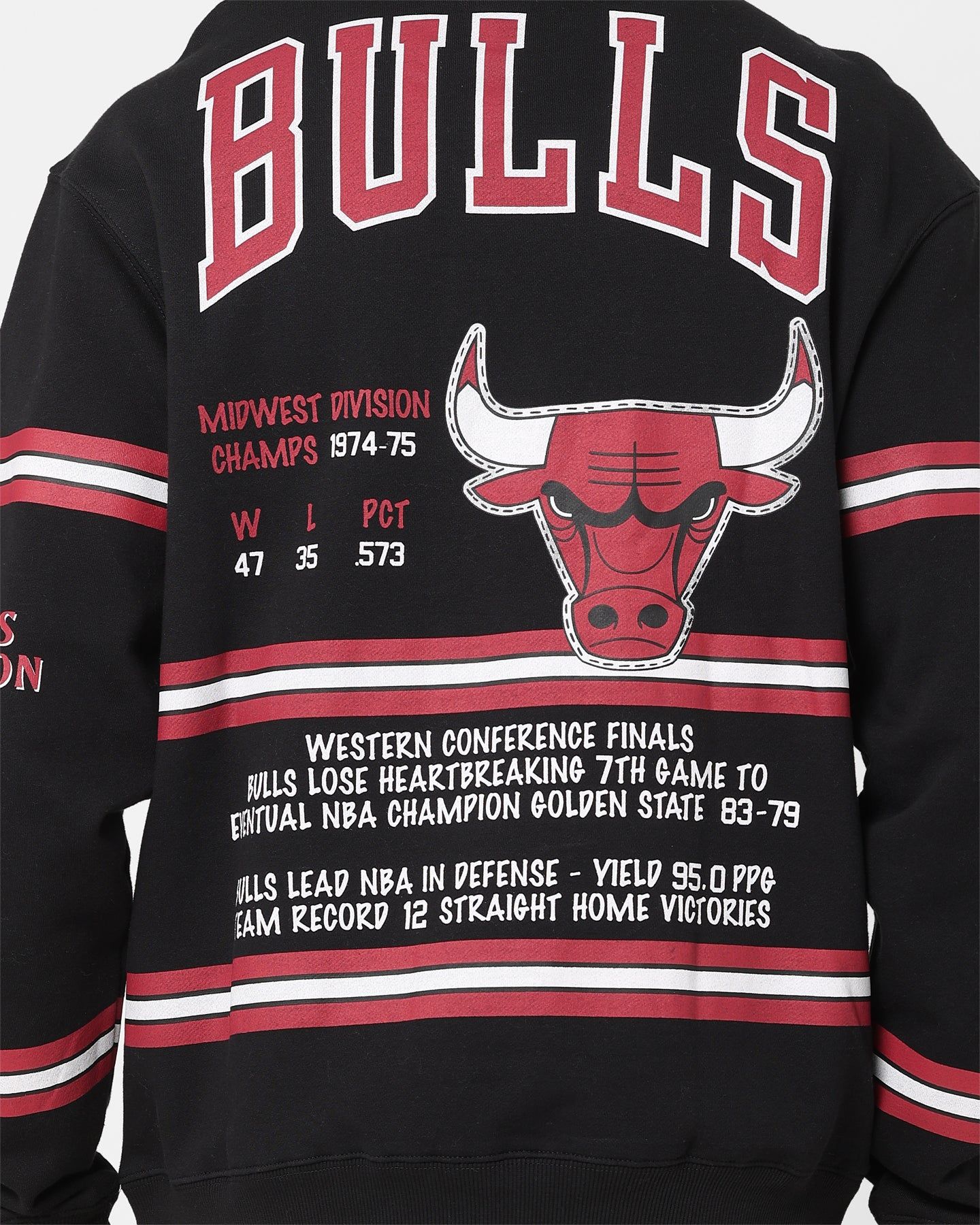 Mitchell & Ness Chicago Bulls World Champions Crewneck Black sold by Culture Kings product image thumbnail 5
