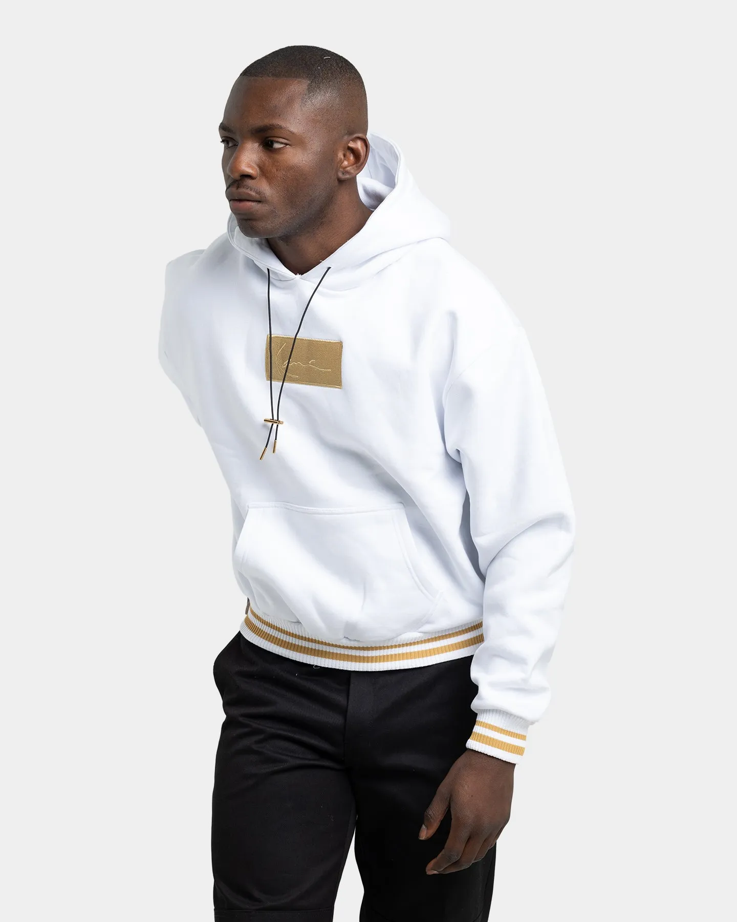 Karl Kani Signature Box Oversized Hoodie White sold by Culture Kings