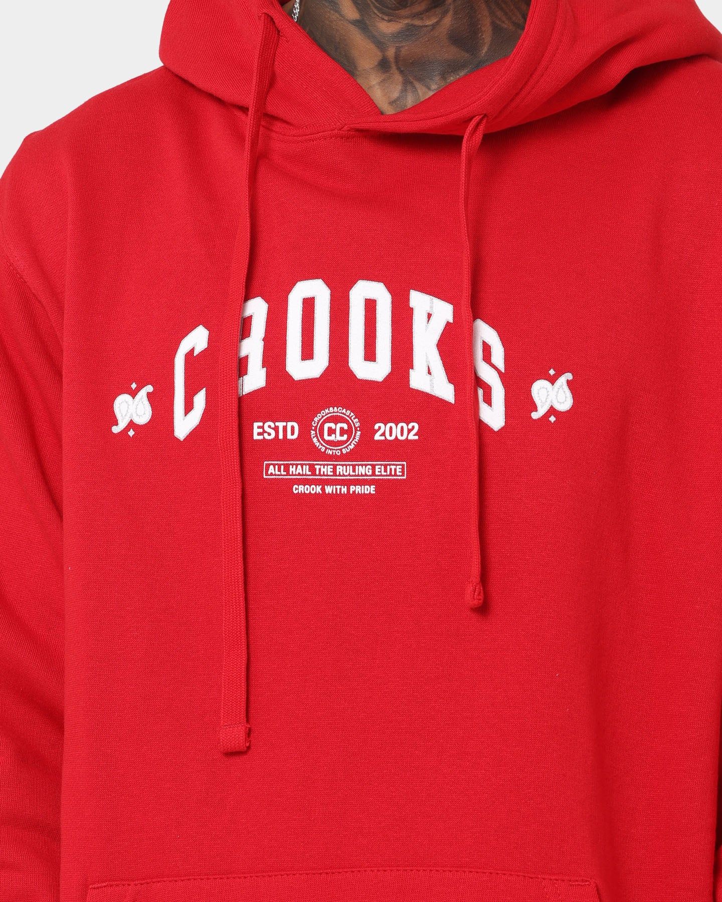 Crooks & Castles Ruling Elite Hoodie Red sold by Culture Kings product image thumbnail 4