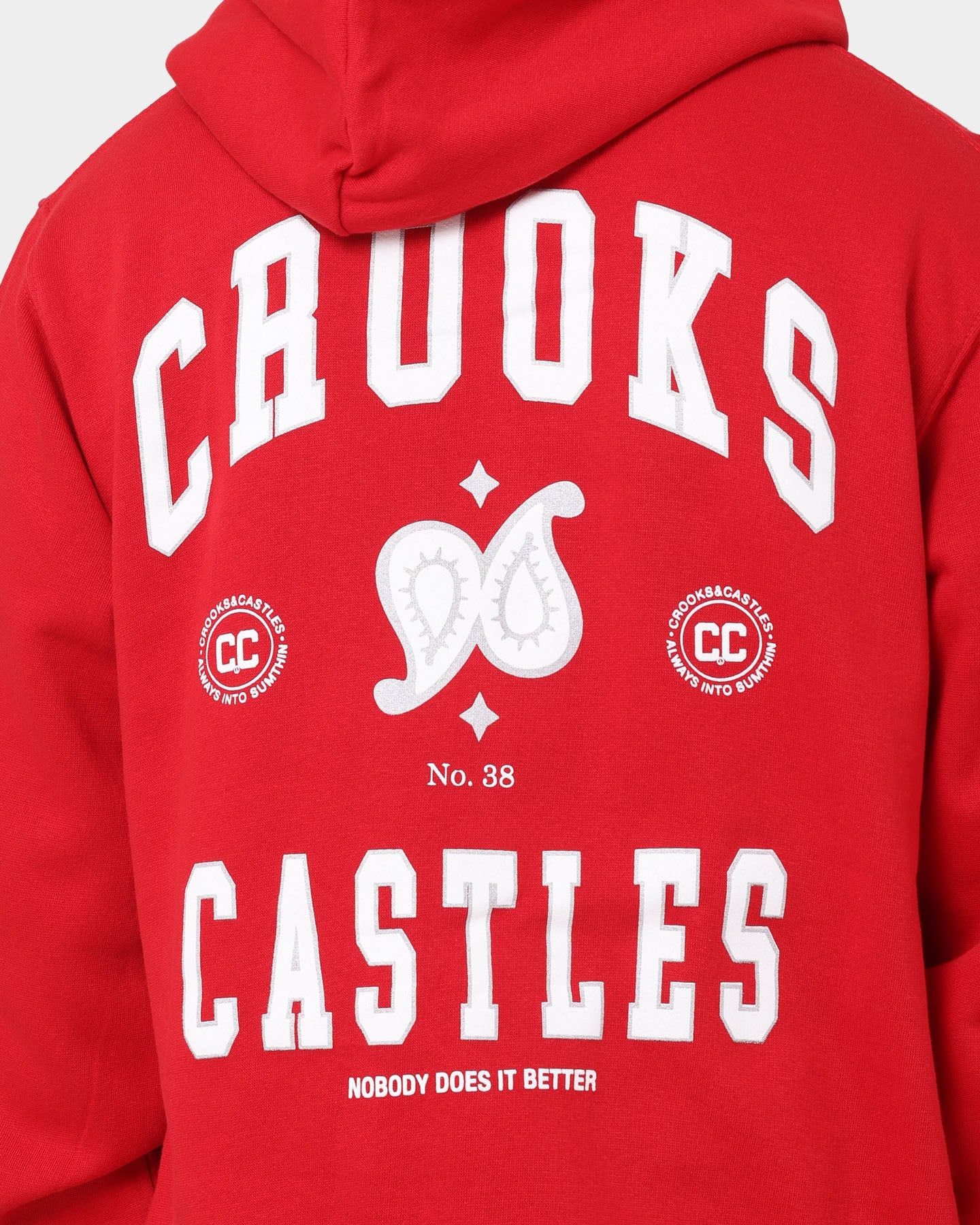 Crooks & Castles Ruling Elite Hoodie Red sold by Culture Kings product image thumbnail 5