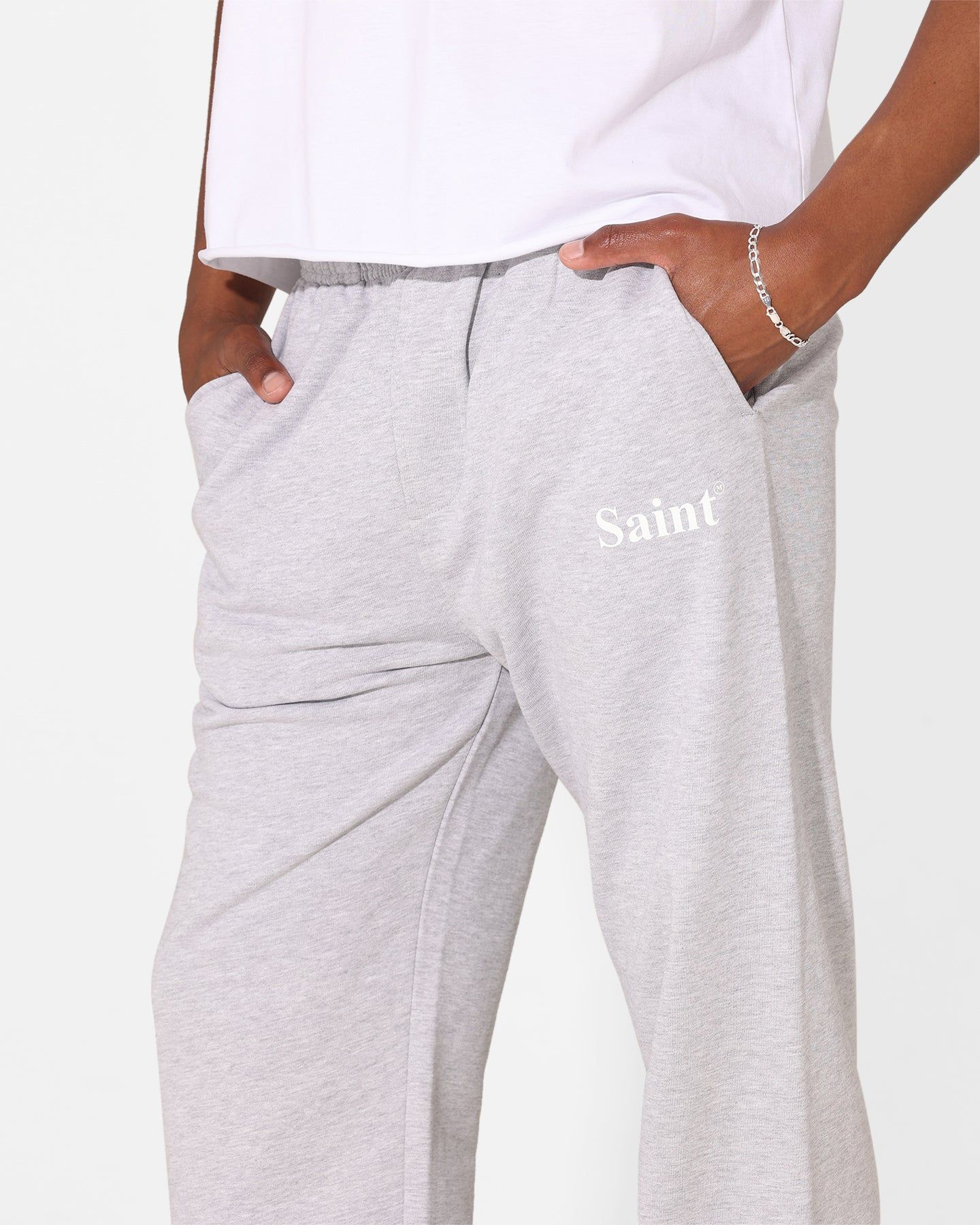 Saint Morta Classique Sweatpants Grey Marle sold by Culture Kings product image thumbnail 4