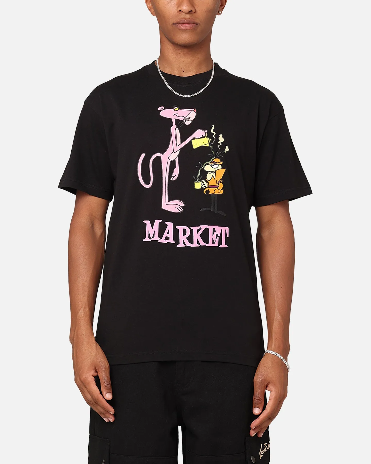 Market Pink Panther Pourover T-Shirt Black sold by Culture Kings