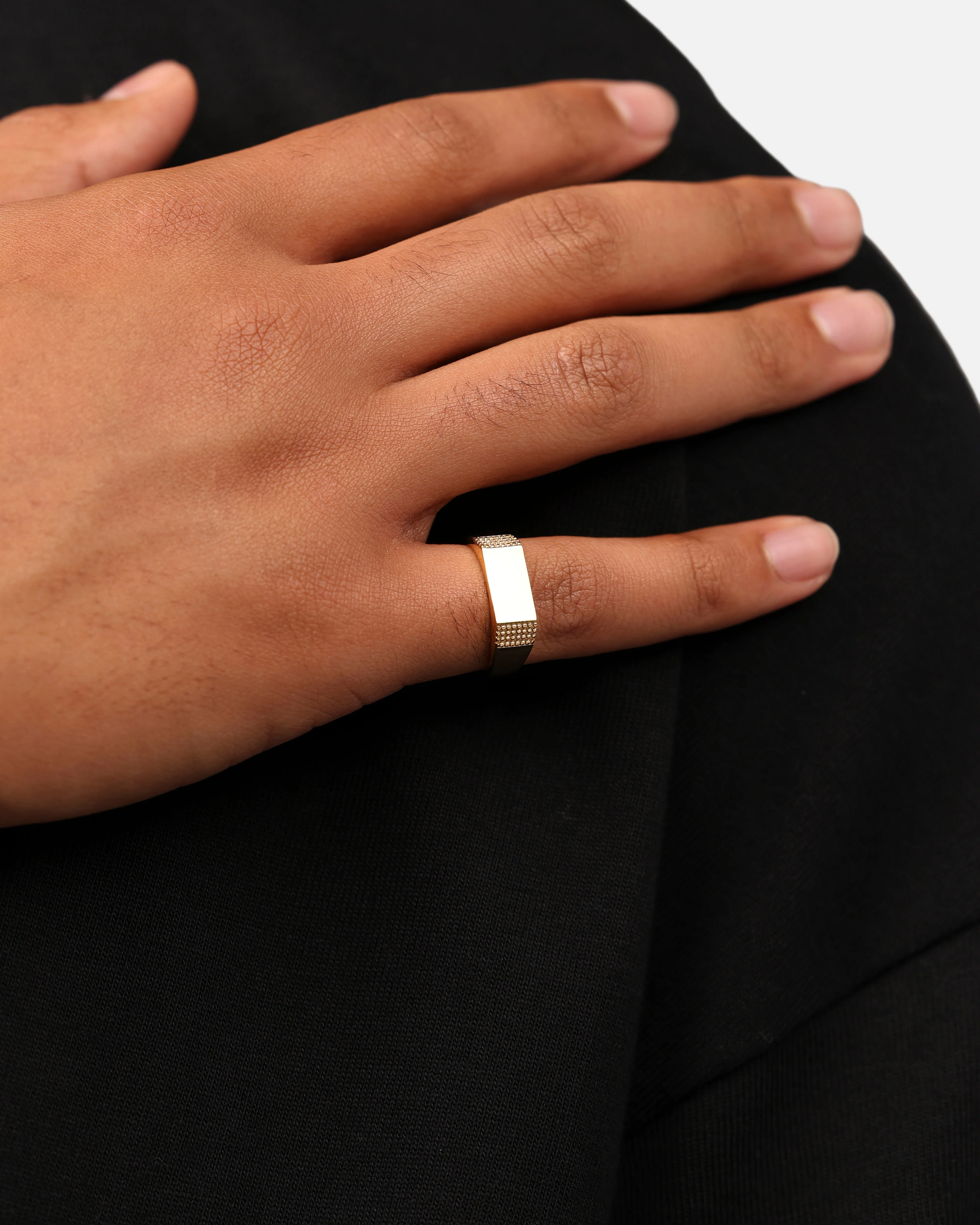 Saint Morta Adrian Bar Signet Ring Gold sold by Culture Kings product image thumbnail 2