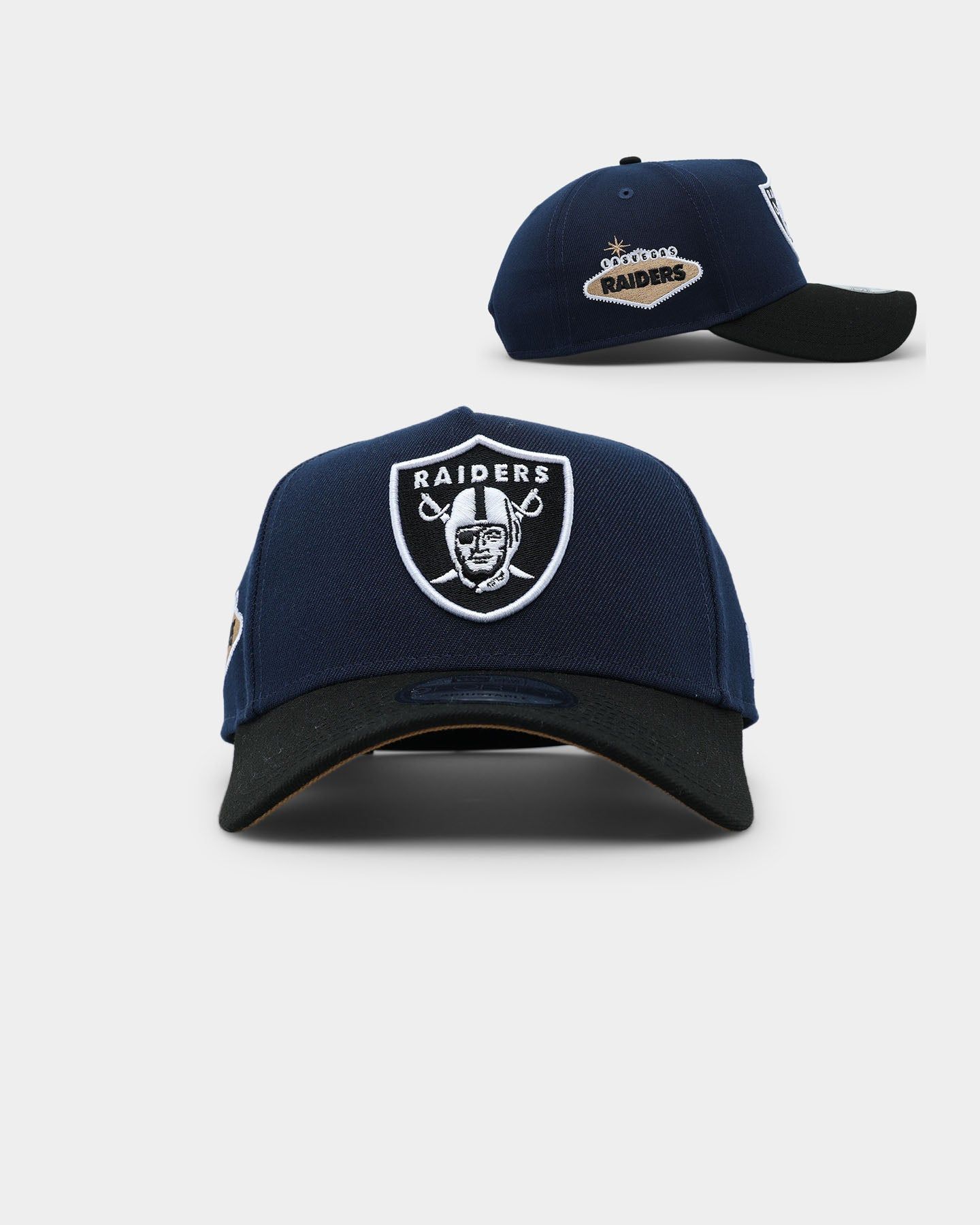 New Era Las Vegas Raiders 9FORTY A-Frame 2-Tone Snapback Dark Blue sold by Culture Kings