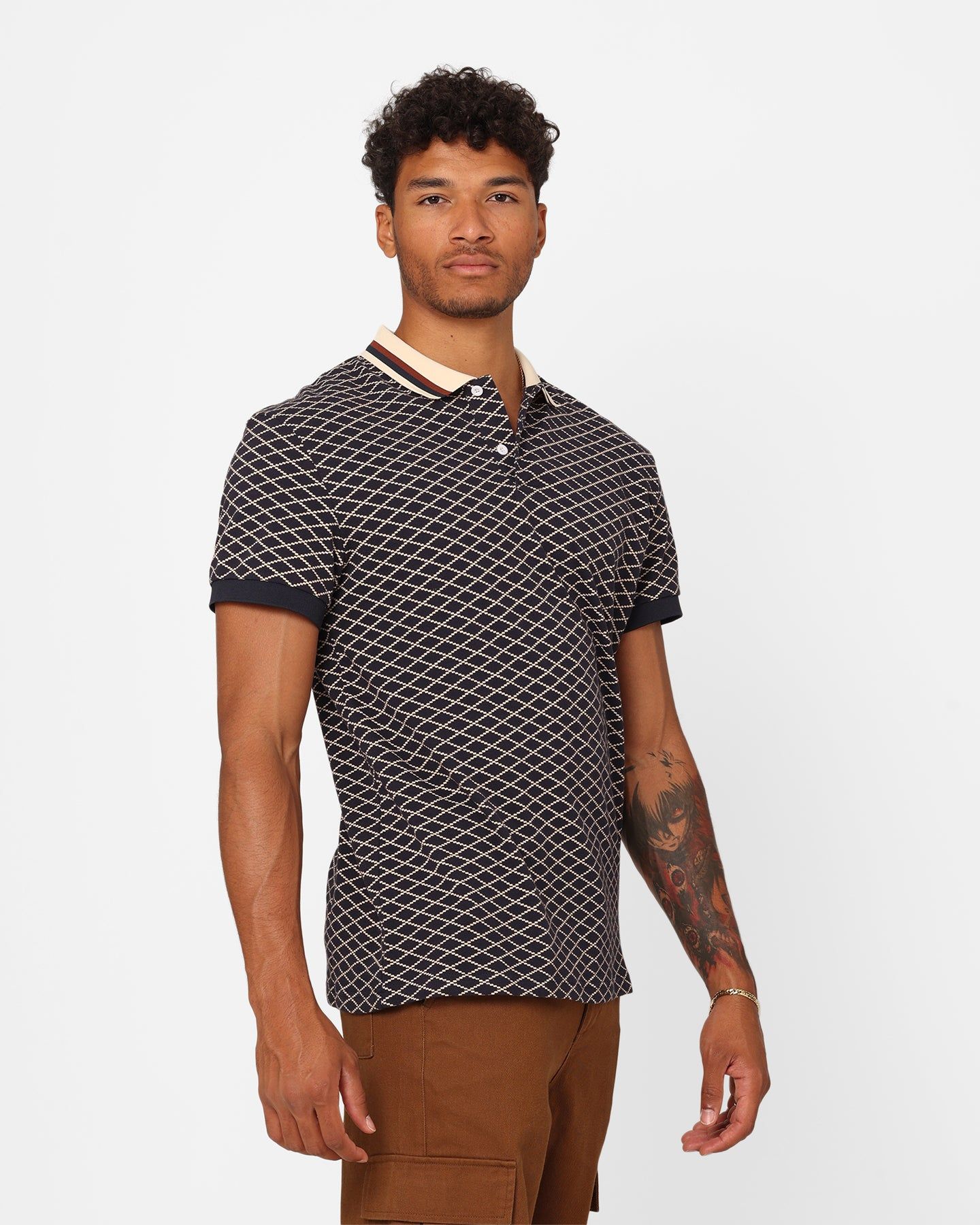 XXIII Printed Polo Shirt Navy sold by Culture Kings product image thumbnail 5