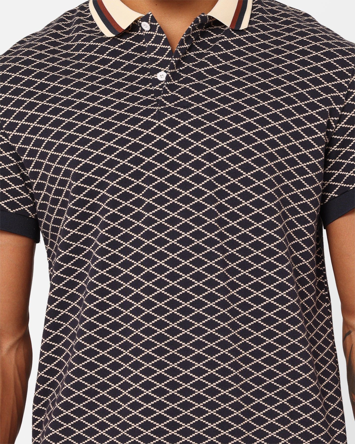 XXIII Printed Polo Shirt Navy sold by Culture Kings product image thumbnail 3