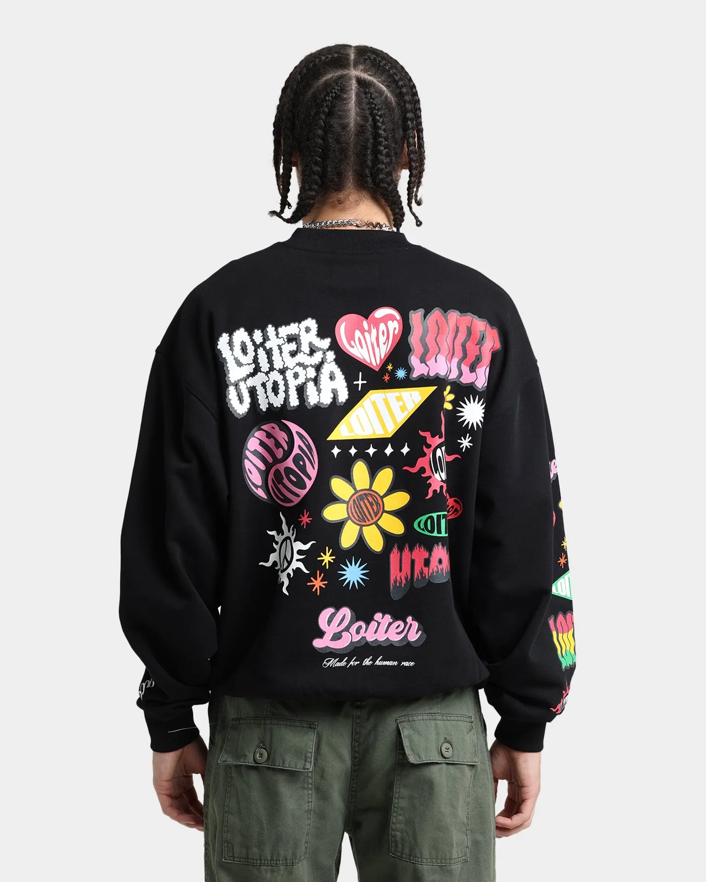 Loiter Day Dream Crewneck Black sold by Culture Kings product image thumbnail 5