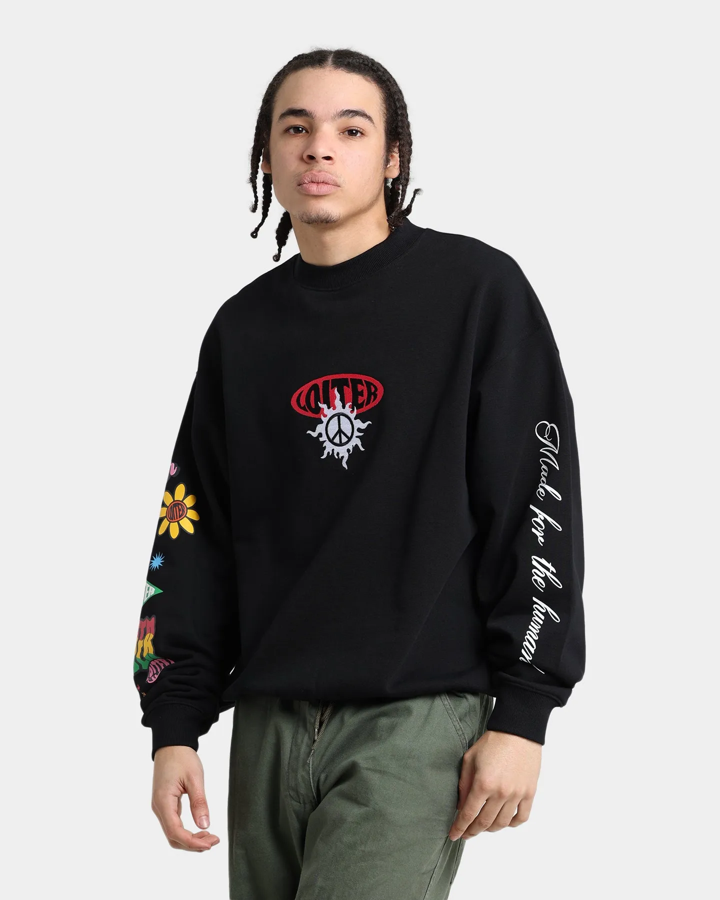 Loiter Day Dream Crewneck Black sold by Culture Kings