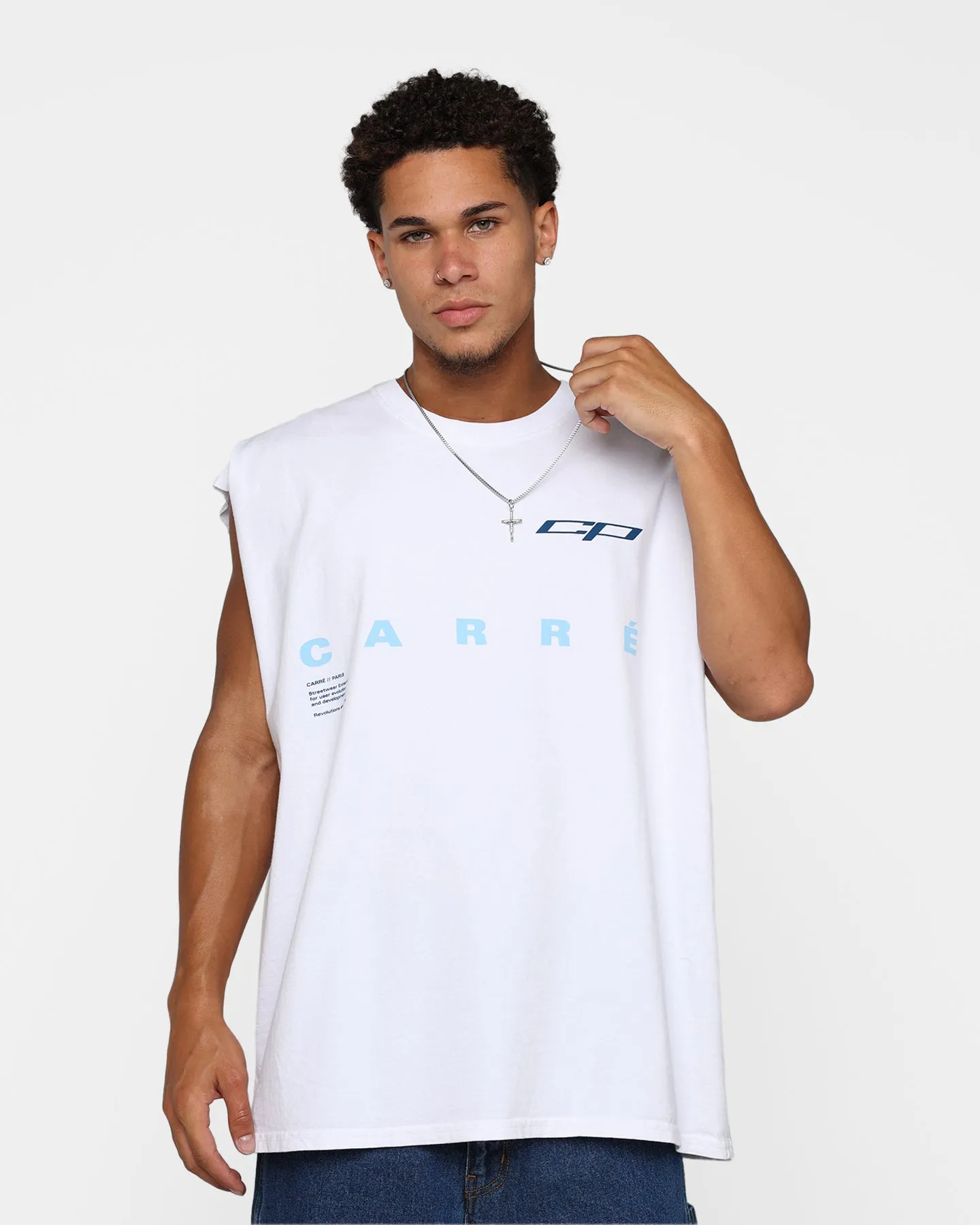 Carre Enhanced Muscle T-Shirt White sold by Culture Kings product image thumbnail 2