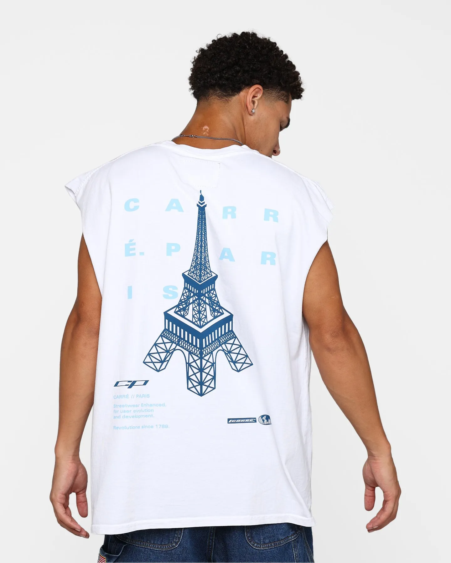 Carre Enhanced Muscle T-Shirt White sold by Culture Kings