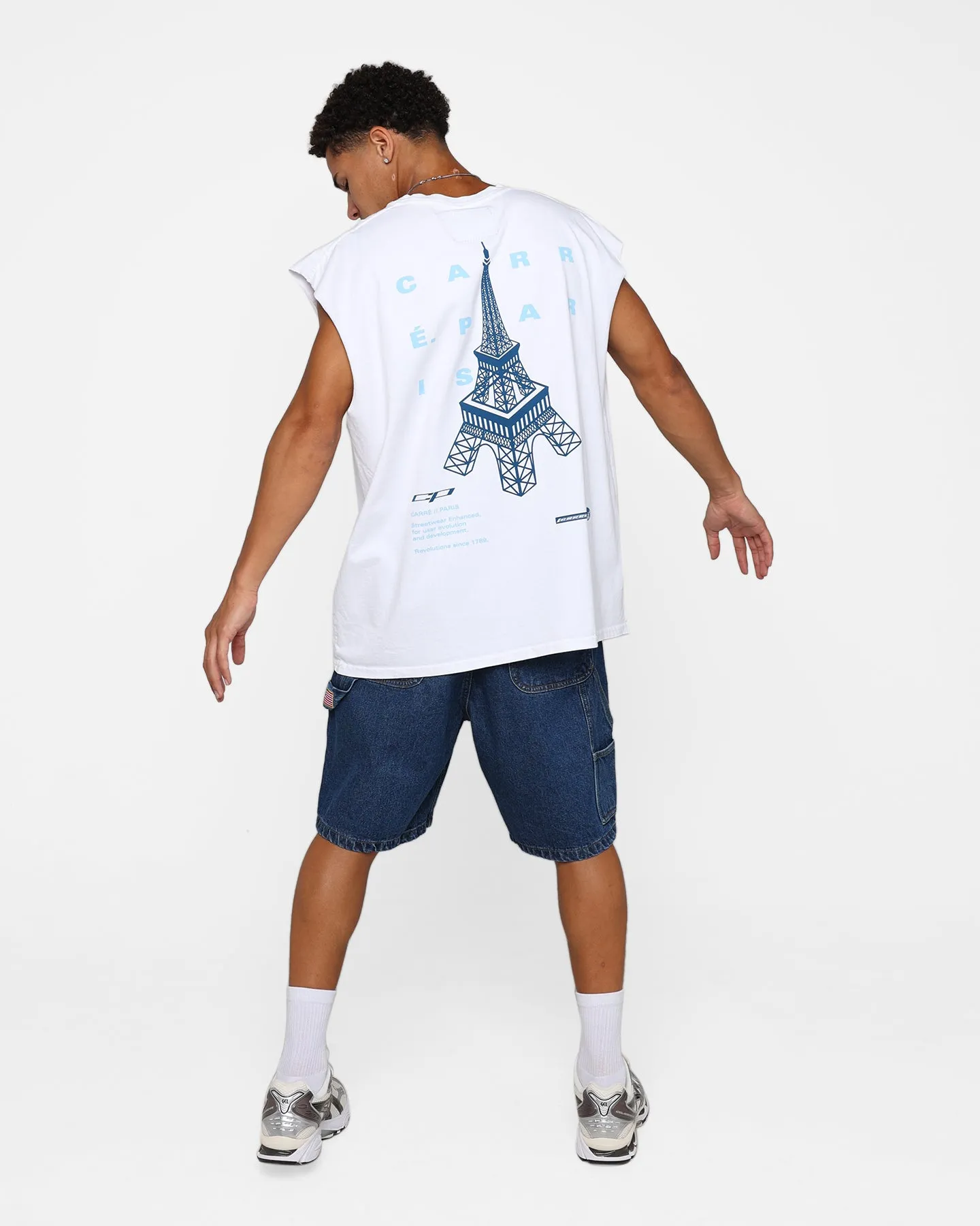 Carre Enhanced Muscle T-Shirt White sold by Culture Kings product image thumbnail 3