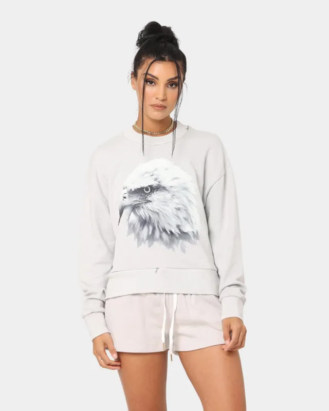 Dead Studios Women's Zipped Out Crewneck Light Grey sold by Culture Kings