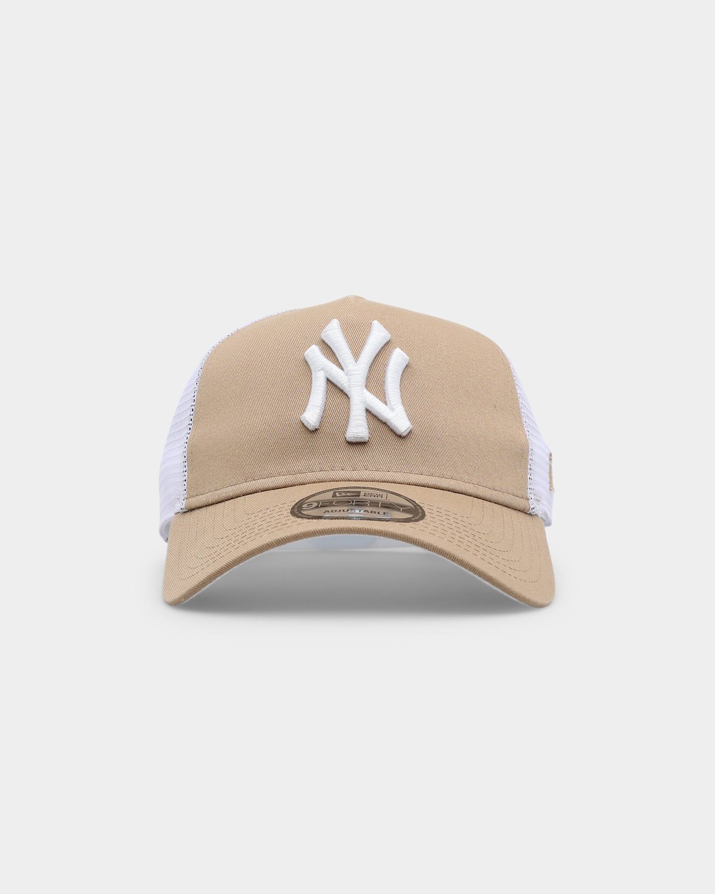 New Era New York Yankees 'Summer Essential' 9FORTY A-Frame Trucker Tumbleweed/White sold by Culture Kings
