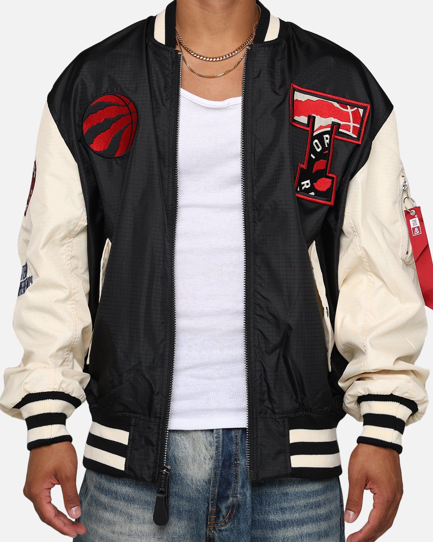 New Era X Alpha Industries Toronto Raptors L-2B Bomber Jacket Black sold by Culture Kings product image thumbnail 4
