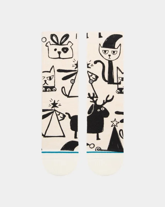 Stance Women's Christmas Bazaar Socks Off White sold by Culture Kings