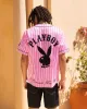 Playboy By Culture Kings Bunny Baseball Shirt Jersey Pink sold by Culture Kings