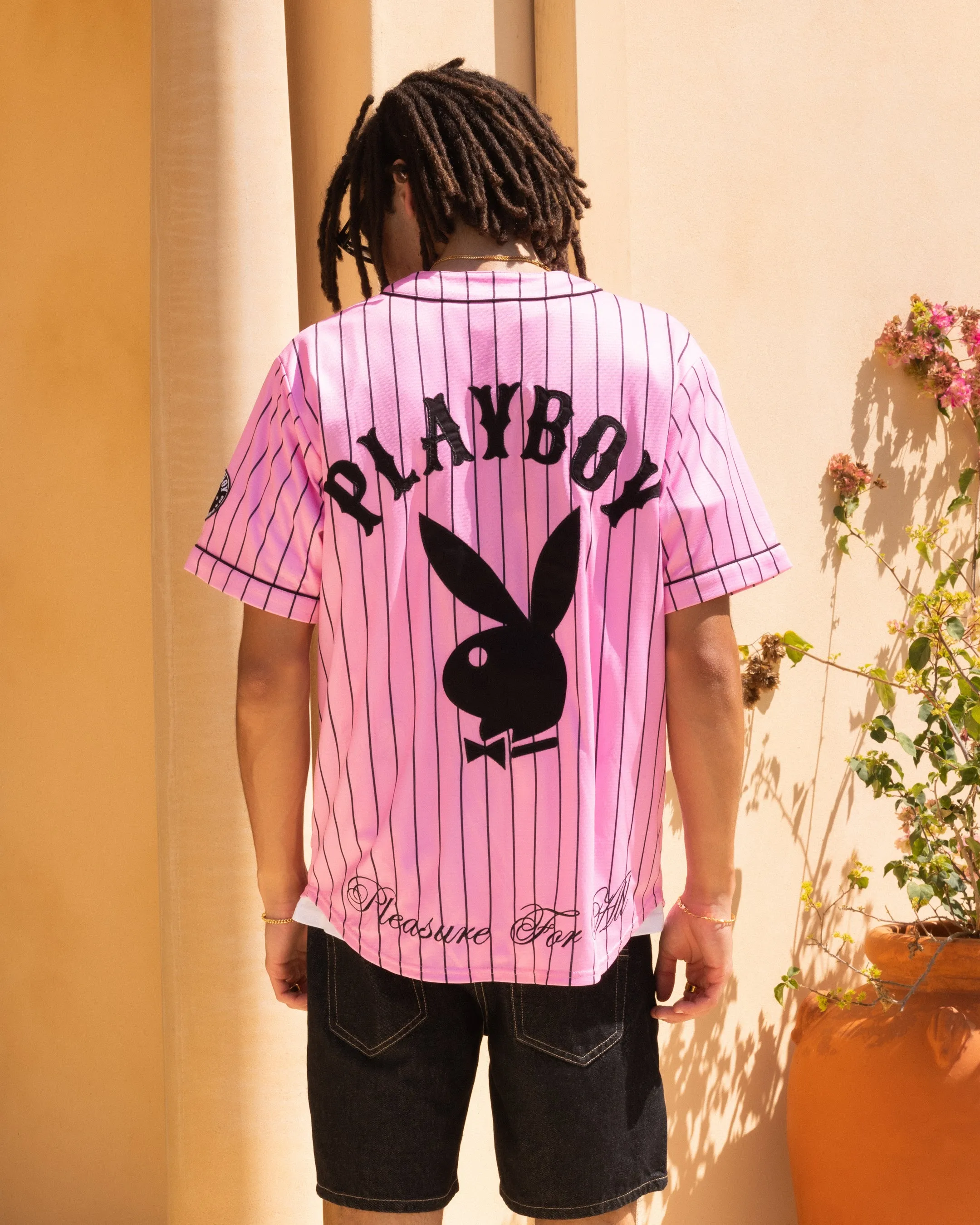 Playboy By Culture Kings Bunny Baseball Shirt Jersey Pink sold by Culture Kings product image thumbnail 2