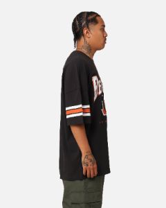 Majestic Athletic Cincinnati Bengals Vintage Sport Striped Sleeve T-Shirt Faded Black sold by Culture Kings