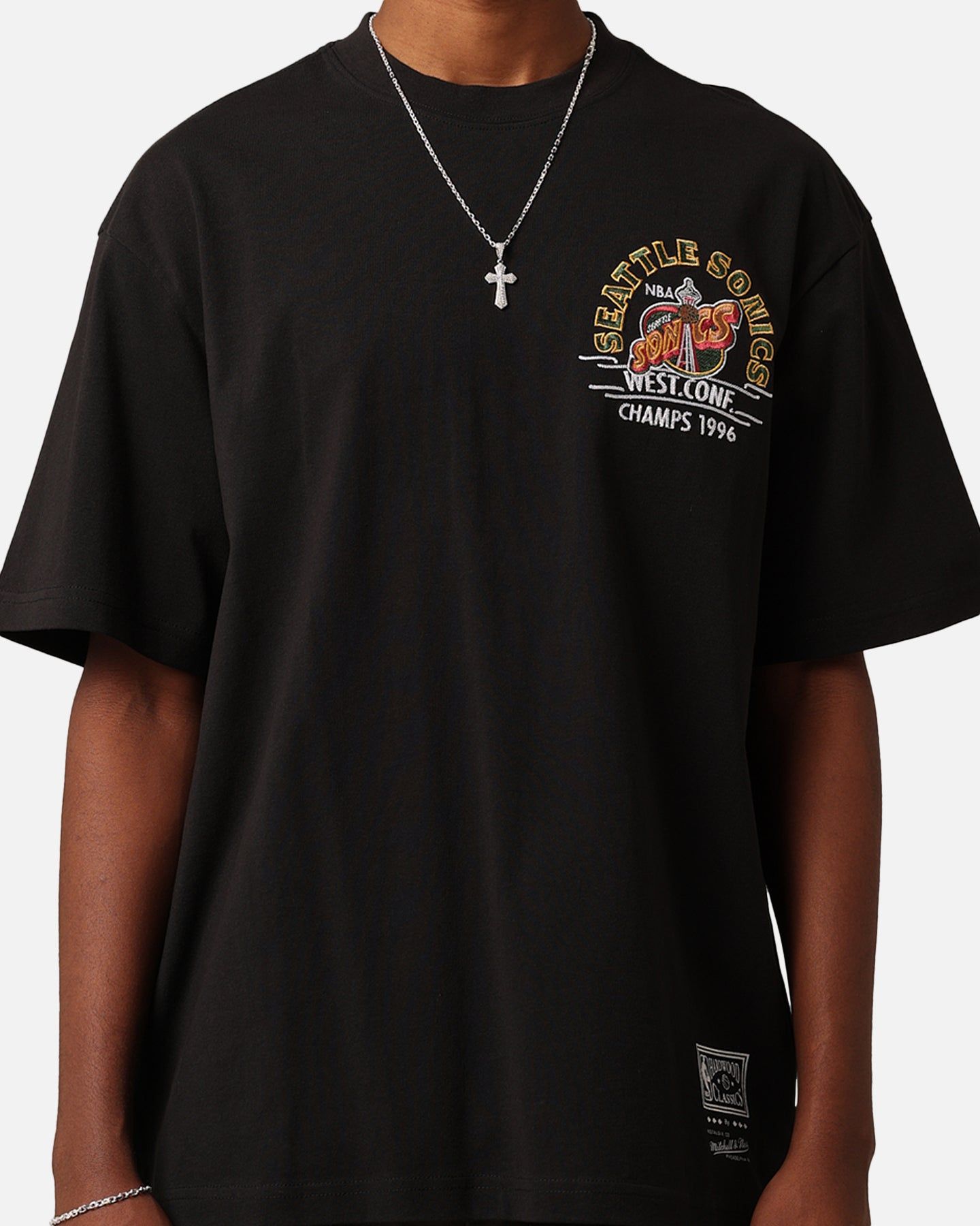 Mitchell & Ness Seattle Sonics Arch T-Shirt Faded Black sold by Culture Kings product image thumbnail 5