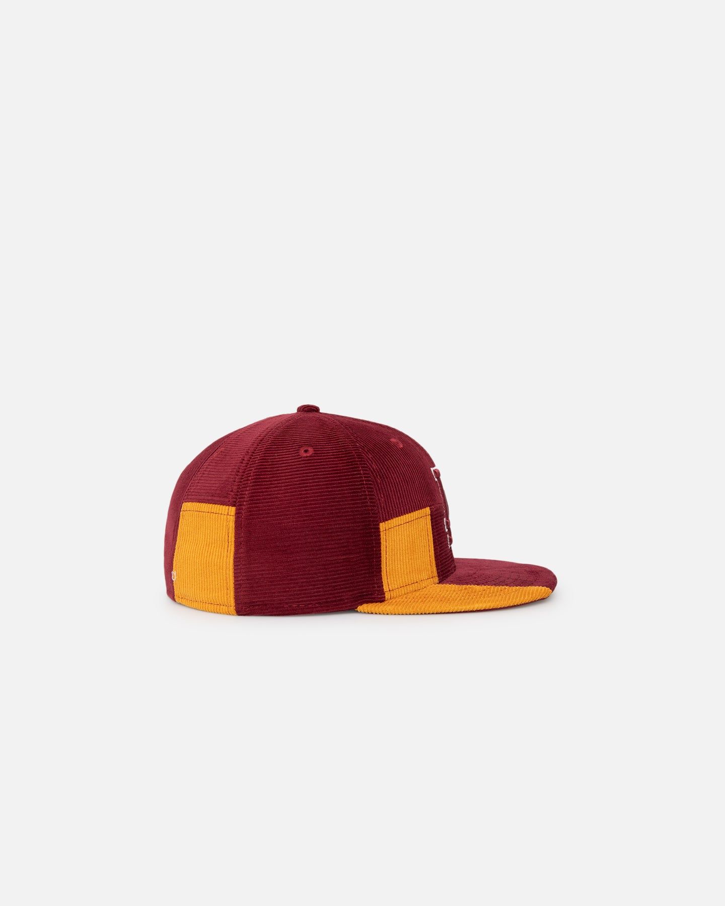 New Era Los Angeles Dodgers 'Maroon Patchwork Corduroy' 59FIFTY Fitted Maroon/Yellow sold by Culture Kings product image thumbnail 4