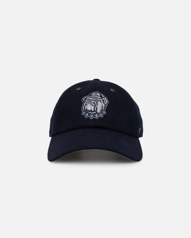 47 Brand Georgetown Hoyas Wooly Clean Up Strapback Navy sold by Culture Kings