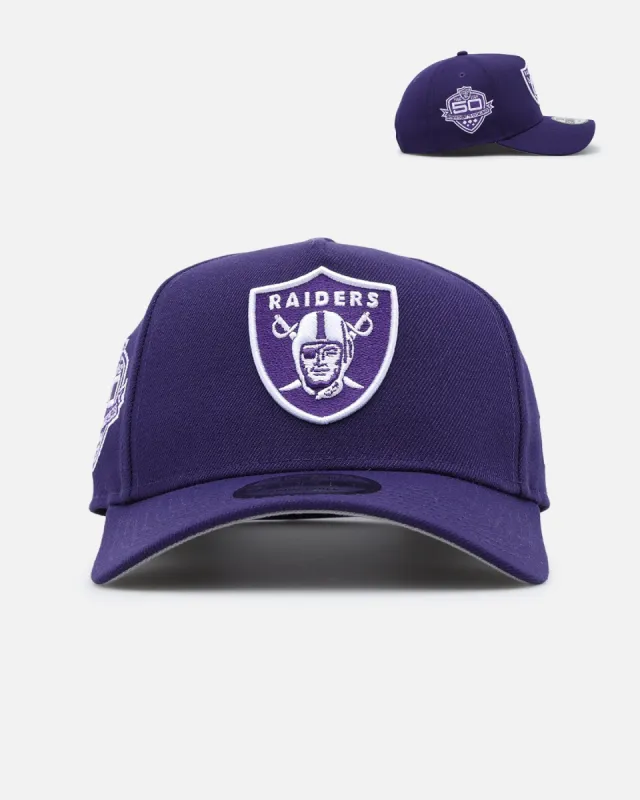 New Era Las Vegas Raiders 'Polychromatic' 9FORTY A-Frame Snapback Purple sold by Culture Kings