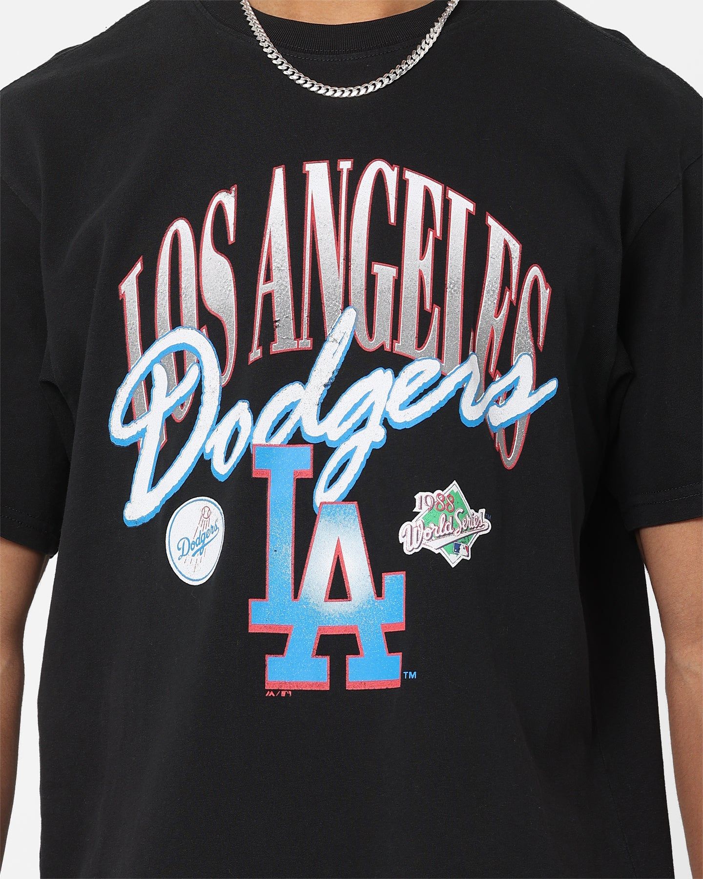 Majestic Athletic Los Angeles Dodgers Script Arch T-Shirt Faded Royal sold by Culture Kings product image thumbnail 3