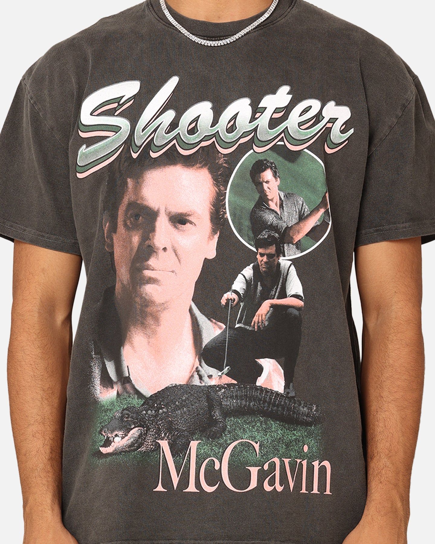 American Thrift X Happy Gilmore Shooter McGavin Heavyweight T-Shirt Black Wash sold by Culture Kings product image thumbnail 3