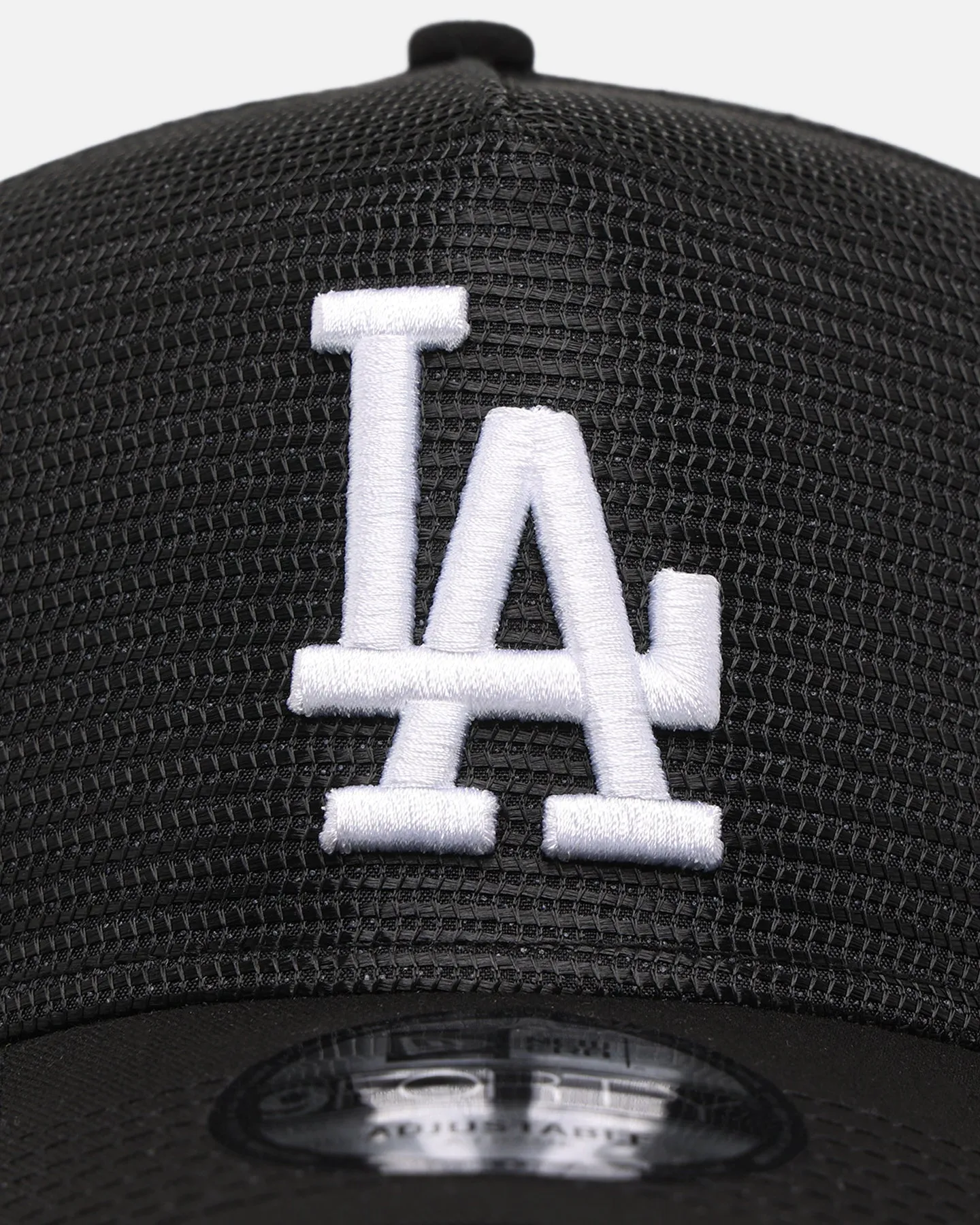 New Era Los Angeles Dodgers 'Black All Over Mesh' 9FORTY A-Frame Trucker Snapback Black Rigid/Black sold by Culture Kings product image thumbnail 5