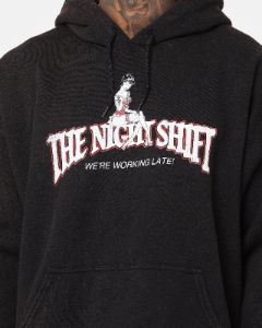 The Night Shift Gentlemen's Club Vintage Hoodie Black Wash sold by Culture Kings