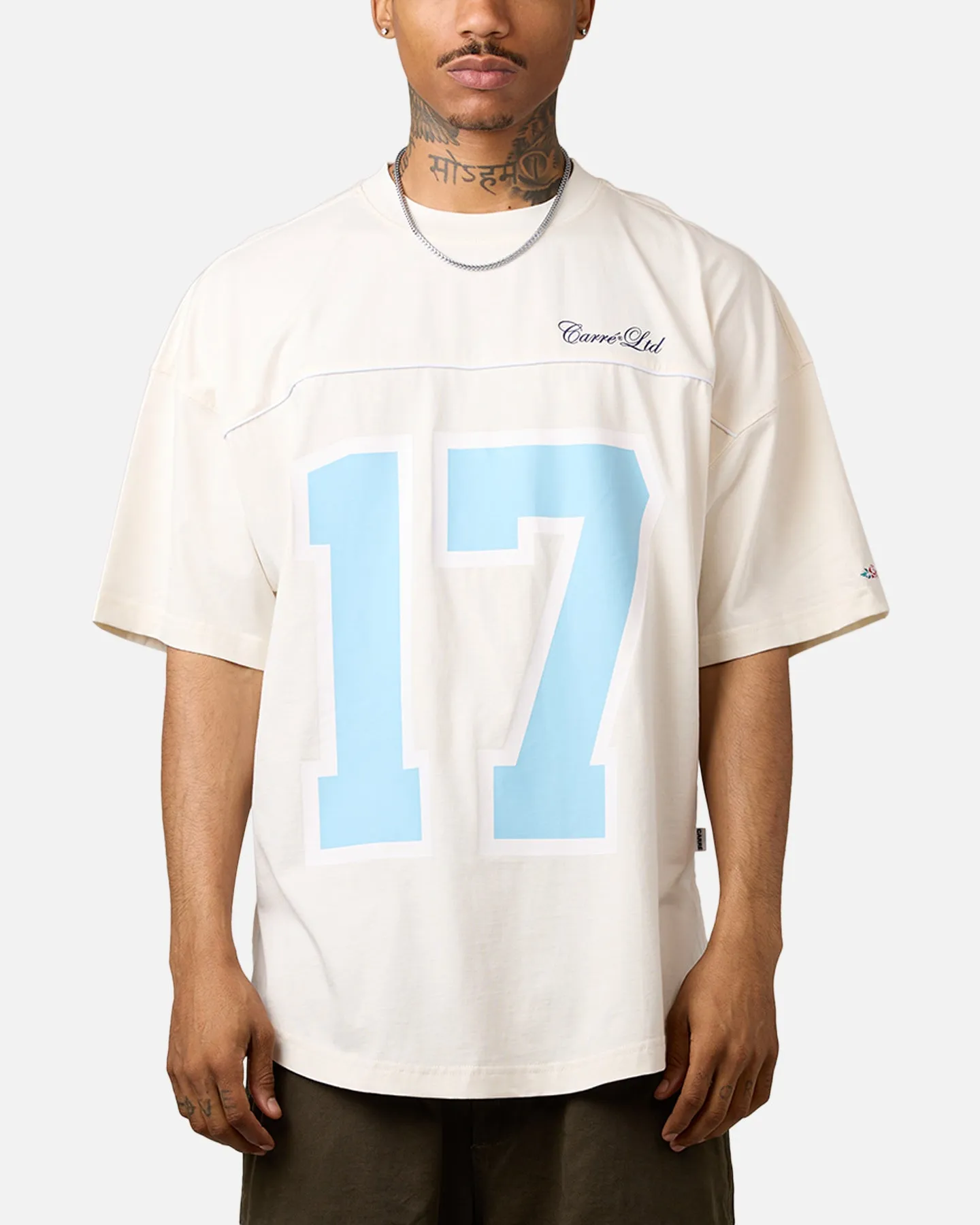 Carre Hitta Grid Iron T-Shirt Off White sold by Culture Kings