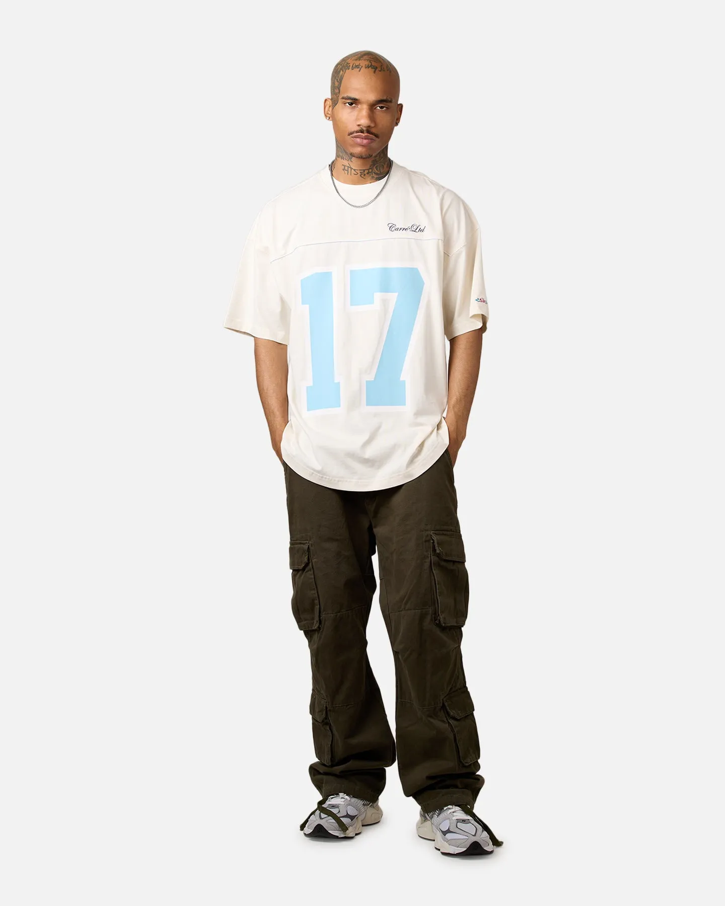 Carre Hitta Grid Iron T-Shirt Off White sold by Culture Kings product image thumbnail 3