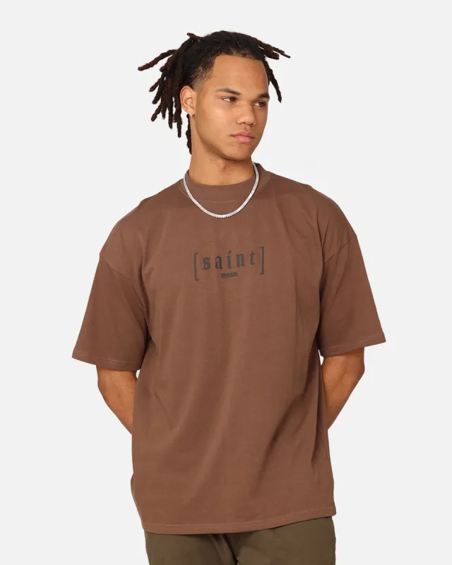 Saint Morta Rebirth Mock Neck T-Shirt Brown sold by Culture Kings