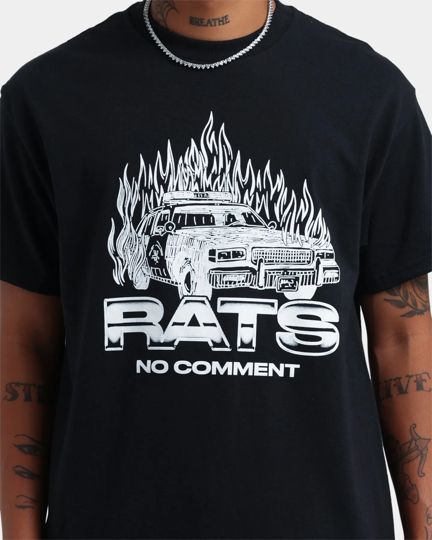 Rats Get Fat No Comment T-Shirt Black sold by Culture Kings product image thumbnail 3